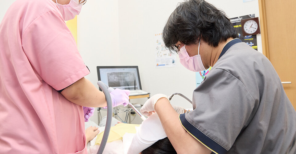 痛みや不安をなくした、患者さまの立場に立った診療